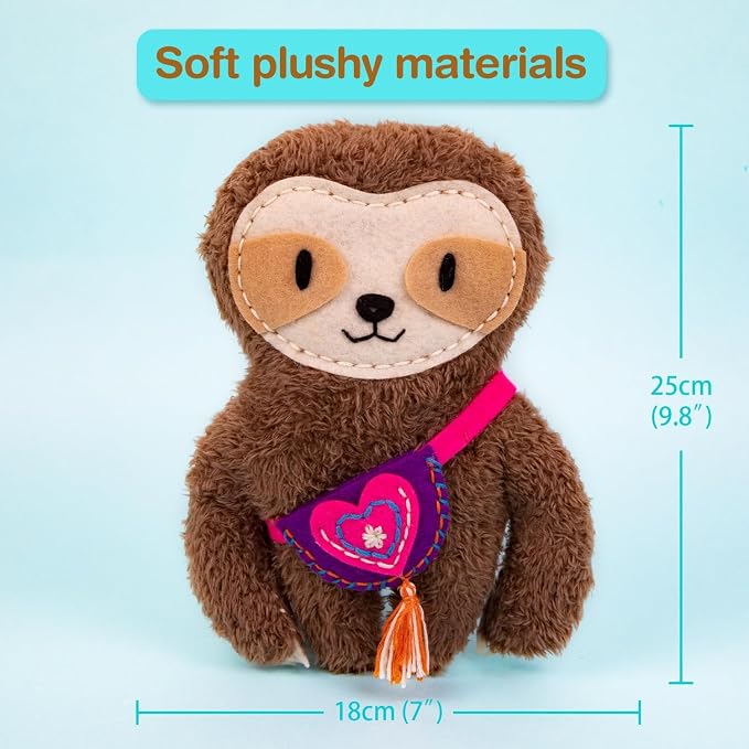 Avenir Sewing Kit for Kids Beginners My First Learn to Sew Craft, Plush Animal - Image 4