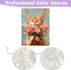 Cat Paint by Numbers Kit for Adults - Image 2