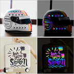 TECKWRAP Black Holographic Reflective Adhesive Vinyl Flashlight Sensitive Vinyl - Image 6