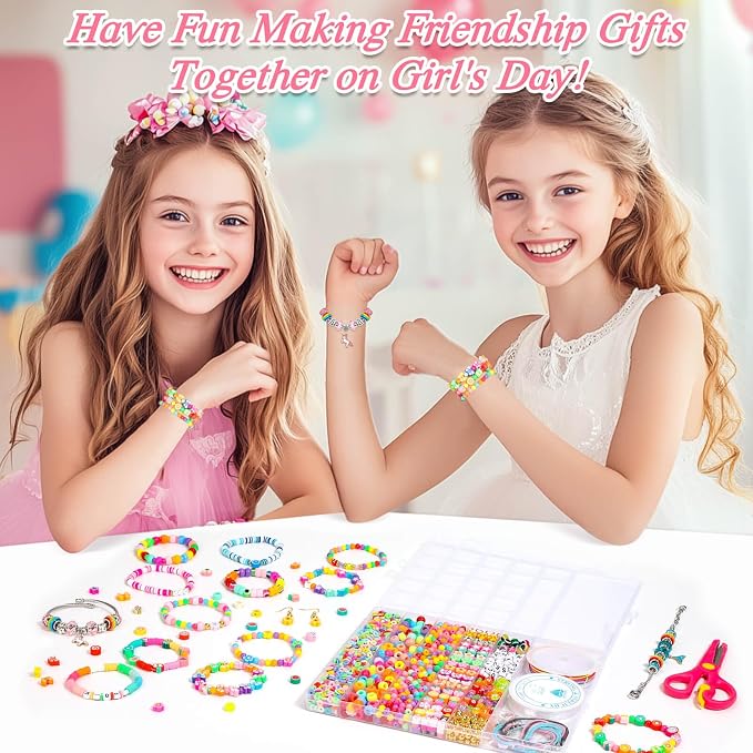 PAXCOO 2435PCS Bracelet Making Kit Including All Kinds of Beads - Image 6