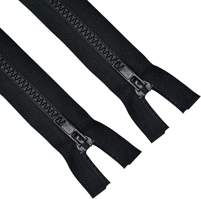 ANPURZII 2PCS #5 13 Inch Black Separating Jacket Zippers by Unknown