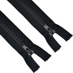 ANPURZII 2PCS #5 26 Inch Black Separating Jacket Zippers by Unknown