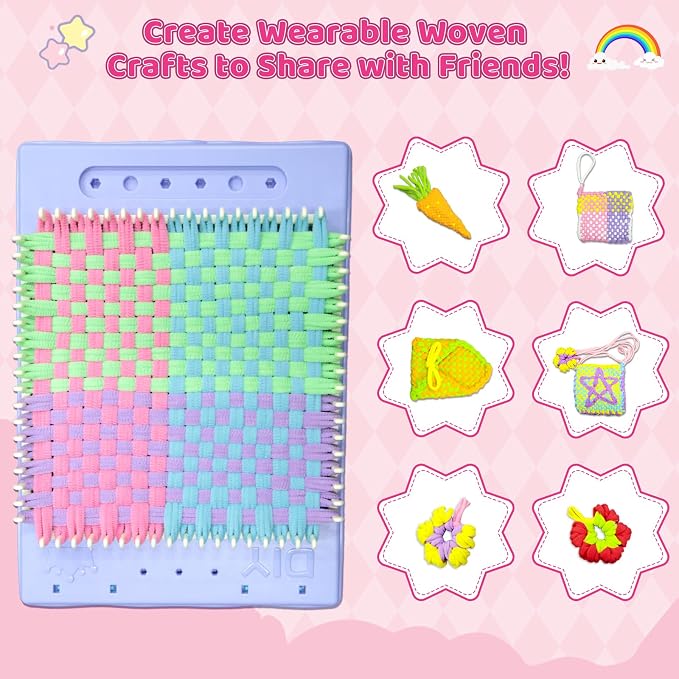 Weaving Loom for Kids & Friendship Bracelet Making Kit for Girls, Birthday - Image 5
