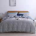 JELLYMONI 100% Natural Cotton 2pcs Striped Duvet Cover Sets, by JELLYMONI