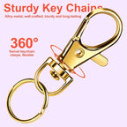 LEOBRO 160PCS Lobster Claw Clasps and Key Rings, Key Chains, Jewelry Making - Image 6