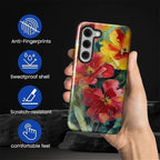 Case for Samsung Galaxy S23 Case, Vintage Floral Girly Design Hybrid Dual - Image 5
