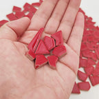200g Ceramic Mosaic Tiles for Crafts, Irregular Stained Ceramic 0.2"x0.8" - Image 3
