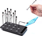 Metal Painting Stand Base Holder and 12PCS Magnetic Bendable Alligator Clip by maptipjoy