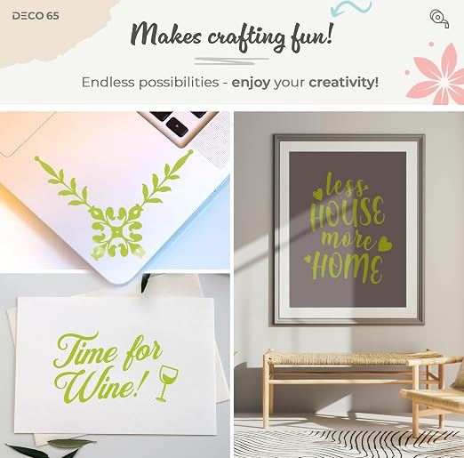 VViViD DECO65 Matte Pastel Olive Green Permanent Adhesive Craft Vinyl - Image 2