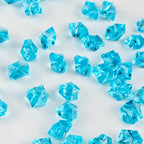 820 PCS Blue Fake Ice, 0.43x0.55 Inch, 1.1 lbs Acrylic Crystal Gemstones - Image 3