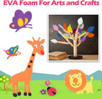 Ireer 200 Pcs EVA Foam Sheet Crafts 9 x 12 Inch Assorted 10 Colors 1mm Foam EVA - Image 5