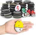 Rocks for Painting 40pcs 2-4” River Rock for Paint Natural Flat & Smooth Stones by Unknown