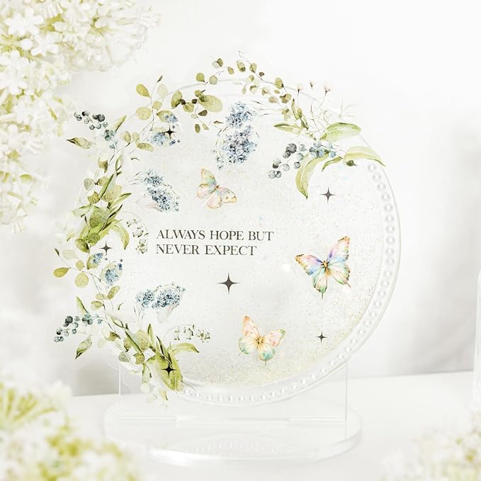 120 PCS Pastel Watercolor Nature Floral Botanical Stickers - Image 6