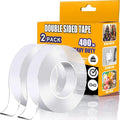 ANLOKE Double Sided Tape Heavy Duty 2 Pack, 1.2 Inch x 400 Inch ，Extra Large by ANLOKE