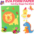 Pangda 60 Pcs 20 Colors EVA Craft Foam Sheet 9 x 12 Inch EVA Foam Crafts Paper - Image 5