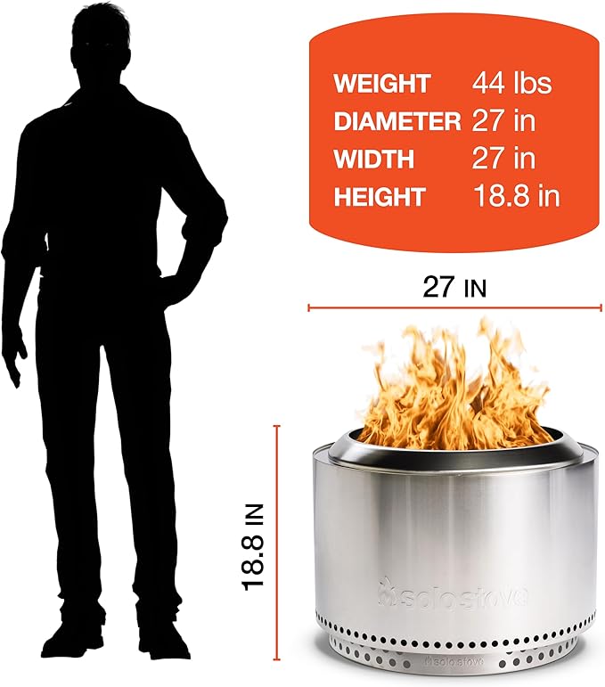 Solo Stove Yukon Essential Bundle | Portable Smokeless Fire Pit Stainless Steel - Image 9