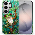 for Samsung Galaxy S26 Ultra Case, Frog Stained Glass Pattern Glossy 2 in 1 by Teonvpu