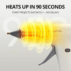 Tilswall Cordless Hot Glue Gun, Fast Preheating - Image 3