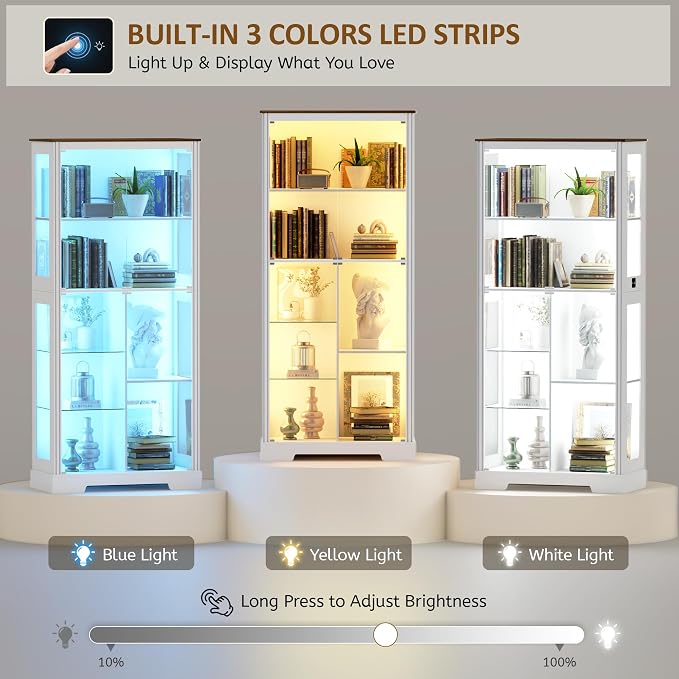 Lvifur 71” Display Cabinet - Image 3