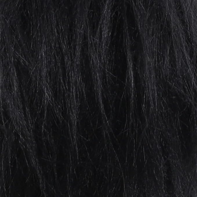 Shaggy Plush Faux Fur Fabric Precut Strips Black Fur Fluffy Fuzzy Craft Fur - Image 3