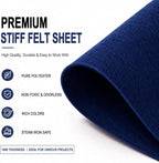 Navy Blue Large Felt Fabric 36" x 36", 1mm Stiff Felt Sheet, Nonwoven Fabric - Image 4
