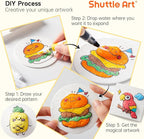 Shuttle Art 68 Pcs Magic Foam Texture Painting Refill Paper Kit - Image 3