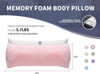 WSOFRLAC Knee Hip Pillow for Side Back Sleepers 20x54 Kids Pink Body Pillow - Image 6