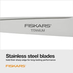 Fiskars 8" Everyday Titanium SoftGrip All Purpose Scissors, Arts & Crafts - Image 3