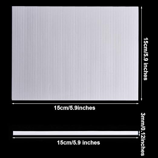 Outus 1000 Pcs Foam Strips 5.91'' x 0.12'' Double Sided Adhesive Foam Tape 3D - Image 3