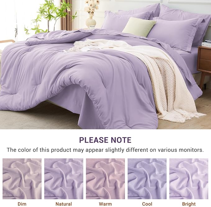 MUXHOMO 5 Pieces Twin Comforter Set, Soft Bed in a Bag Twin Size, All Season - Image 7