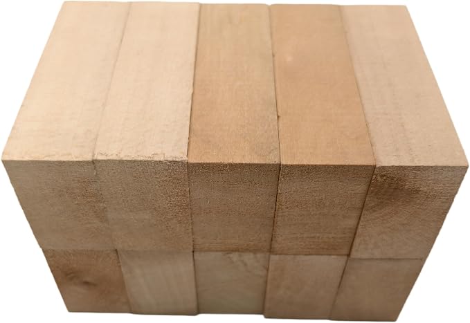 10PCS Basswood Carving Blocks, Whittling Wood Carving Kit, Unfinished Wooden - Image 4