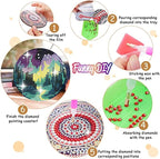 8 Pack Diamond Art Coasters, Northern Lights Diamond Painting Coasters Kits | - Image 3