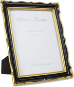 Cuspin 8x10 Picture Frame Black and Gold Frames, Ornate Textured Hand-Crafted by Cuspin