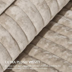 EVERGRACE Velvet Quilt Set California King 118'' x 106'', Luxurious Soft - Image 5