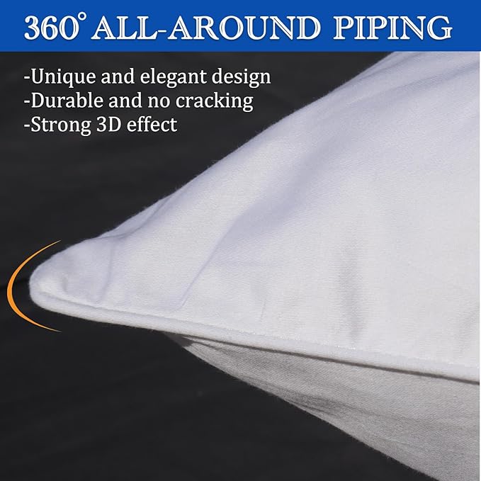 Precoco Pillow Cases Queen Size-100% Cotton Pillowcase Covers - Image 5