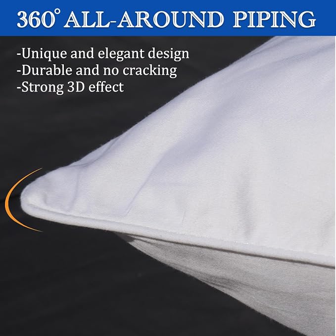 Precoco Pillow Cases King Size-100% Cotton Pillowcase Covers - Image 5