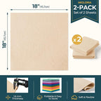 Felt Fabric Sheet 18 x 18 Inch, 1.6mm Thick | Soft and Flexible Nonwoven - Image 2