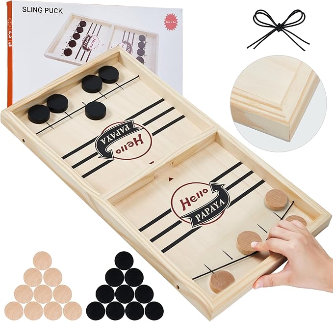 HELLO PAPAYA Fast Sling Puck Game by HELLO+PAPAYA
