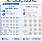 YOUNTHYE 10 PCS 5 Count Plastic Canvas Sheets, 21 x 13.1 Inch Large Hole - Image 5