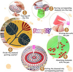 Zythron 8 Pack Diamond Art Coasters Kits, Flowers Diamond Painting Coasters | - Image 3