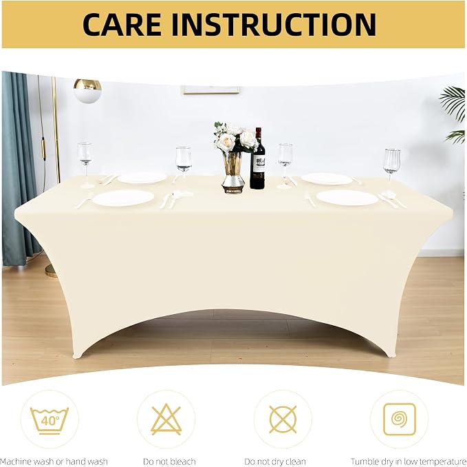 6-Pack 6ft Spandex Table Covers - Image 6