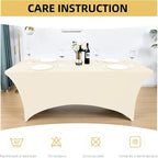 2-Pack 6ft Spandex Table Covers - Image 6