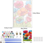Lxmsja Poppies Paint by Numbers Kit - Image 4