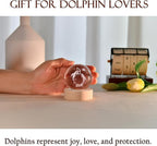 IFOLAINA Dolphin Gift for Mom Wife 3D Dolphins in Crystal Ball 60mm | Engraved - Image 5
