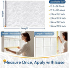 rabbitgoo Frosted Glass Window Privacy Film, Wave Pattern, 17.5" x 157.4" | - Image 8
