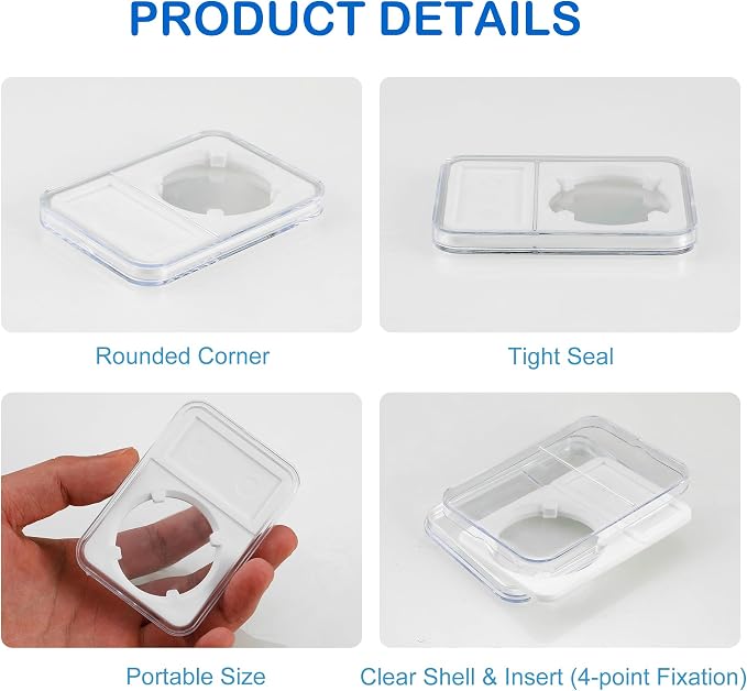 10-Pack Coin Slab Display Holder, Storage Case - Image 4