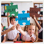 Glenmal 100 Pcs Large Blank Puzzle Pieces Oversize Blank Papers Puzzle Pieces - Image 3