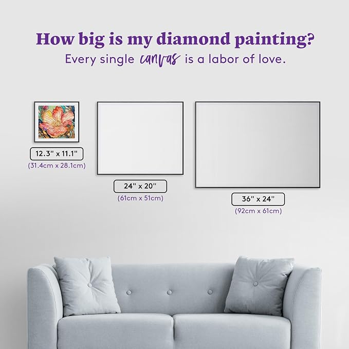 DIAMOND ART CLUB Whispers in Coral & Gold Diamond Painting Kit, Fun DIY Crafts - Image 4