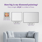 DIAMOND ART CLUB Whispers in Coral & Gold Diamond Painting Kit, Fun DIY Crafts - Image 4