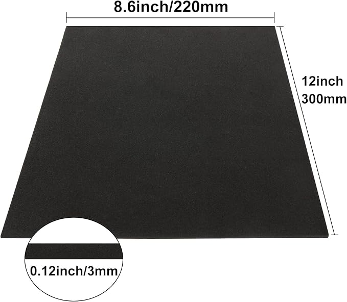 CertBuy Eva Foam Sheets 3mm, 50 Pack Black Craft Foam 3mm, 9 x 12 Inch Foam - Image 2